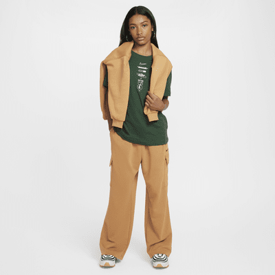 Pantalon oversize en tissu Fleece Dri-FIT Nike Sportswear pour fille