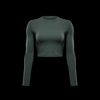 Playera de manga larga slim cropped para mujer Nike Sportswear Chill Knit