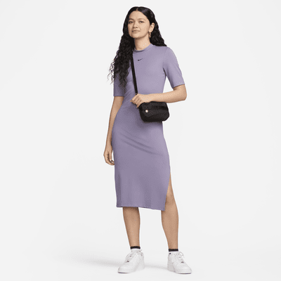 Robe mi-longue ajustée Nike Sportswear Essential pour femme