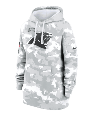 Женское худи Carolina Panthers Salute to Service Primary Edge Club Nike NFL Pullover Hoodie