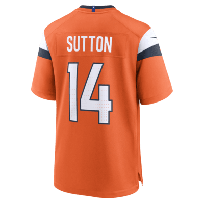 Jersey de fútbol americano Nike de la NFL Game para hombre Courtland Sutton Denver Broncos