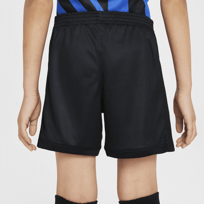 Inter Milan 2024/25 Stadium (hjemmedrakt) Nike Football Replica draktsett i tre deler til små barn