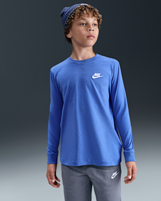 Детская футболка Nike Sportswear Big Kids' Long-Sleeve