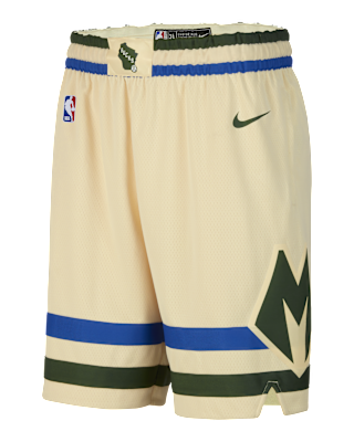 Мужские шорты Milwaukee Bucks City Edition Nike Dri-FIT NBA Swingman Shorts