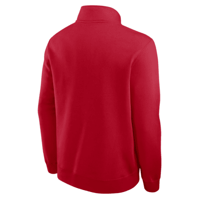 Ohio State Buckeyes Primetime Club Men's Nike College 1/2-Zip Crew