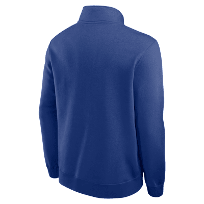Milwaukee Brewers Cooperstown Men's Nike MLB 1/2-Zip Crew