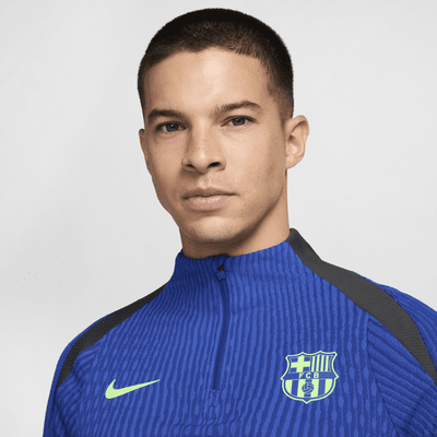 Pánské pleteninové fotbalové tréninkové tričko Nike Dri-FIT ADV FC Barcelona Strike Elite, třetí