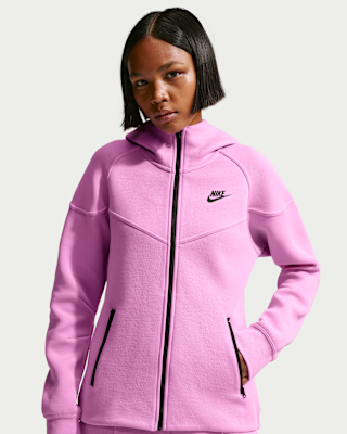 Женское худи Nike Sportswear Tech Fleece Windrunner Full-Zip Hoodie для бега