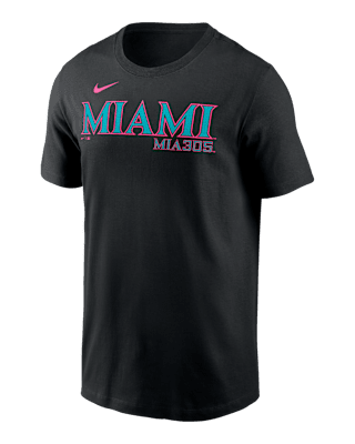 Мужская футболка Miami Marlins City Connect Wordmark Nike MLB