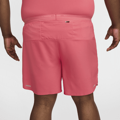 Shorts de correr Dri-FIT de 18 cm con forro de ropa interior para hombre Nike Stride