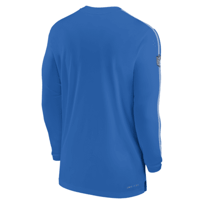 Detroit Lions Sideline Coach Men's Nike Dri-FIT NFL Long-Sleeve Top