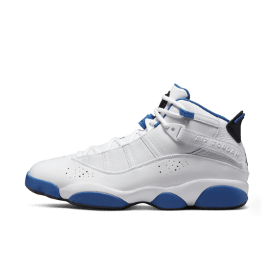 jordan blue white shoes