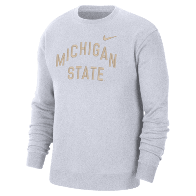 Michigan State Men's Nike College Crew-Neck Sweatshirt. Nike.com