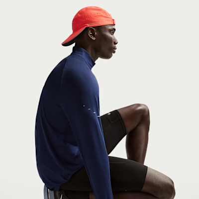 Nike Stride Dri-FIT hardlooptop met korte rits voor heren