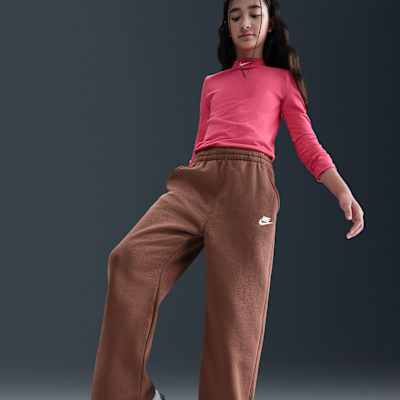 Pants de pierna ancha para niña Nike Sportswear Club Fleece