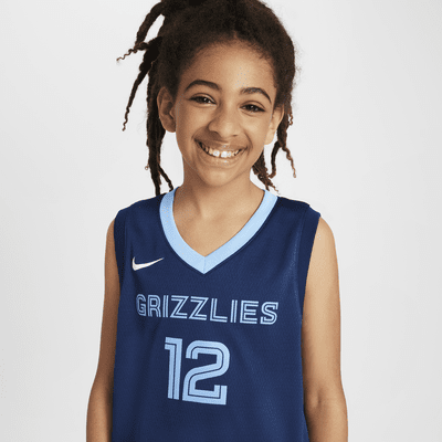 Ja Morant Memphis Grizzlies 2022/23 Icon Edition Older Kids' Dri-FIT NBA Swingman Jersey