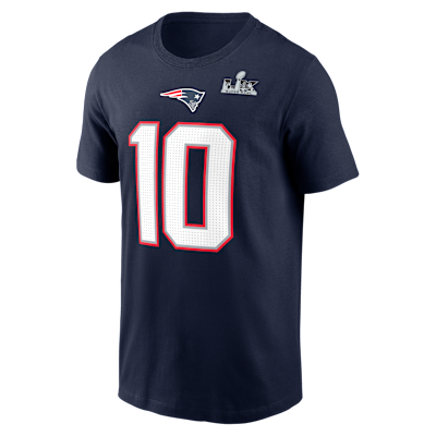 Drake Maye New England Patriots Super Bowl LX Men's Nike NFL T-Shirt