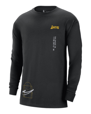 Мужская футболка Los Angeles Lakers Courtside Max90 Nike NBA Long-Sleeve