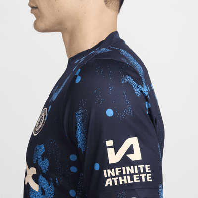 Męska przedmeczowa koszulka piłkarska z krótkim rękawem Nike Dri-FIT Chelsea F.C. Academy Pro