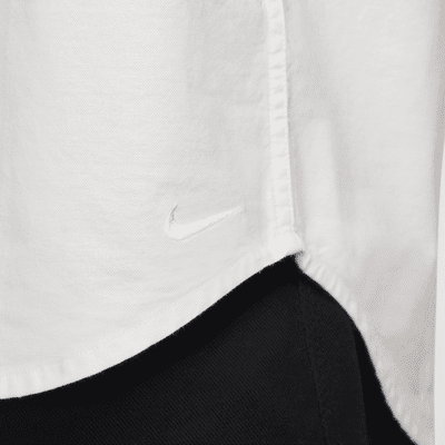 เสื้อออกซ์ฟอร์ดแขนยาวมีกระดุมผู้ชาย Nike Life