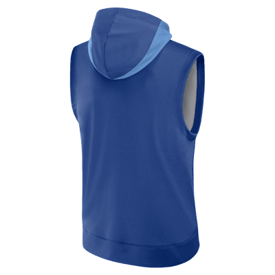 Kansas City Royals Authentic Collection Sudadera con gorro sin cierre ni mangas Nike Dri-FIT de la MLB para hombre