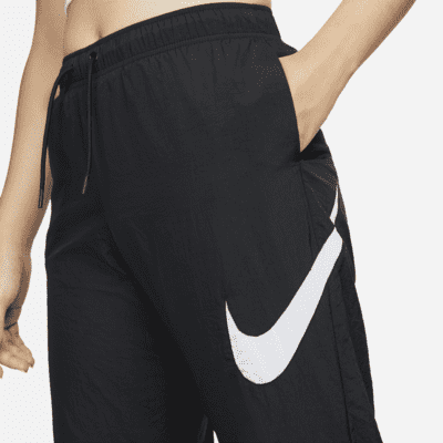 กางเกงขายาวเอวปานกลางผู้หญิง Nike Sportswear Essential