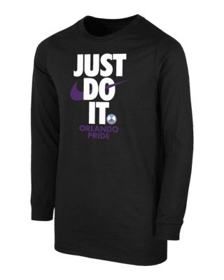 Подростковая футболка Orlando Pride Big Kids' (Boys') Nike Soccer Long-Sleeve