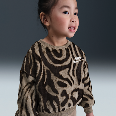 Conjunto de 2 piezas de tela de canalé infantil Nike Wild Warmth