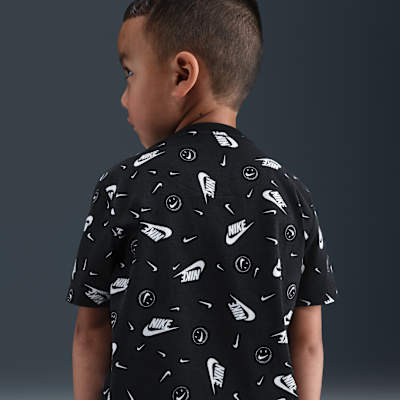 Playera cuadrada estampada infantil Nike