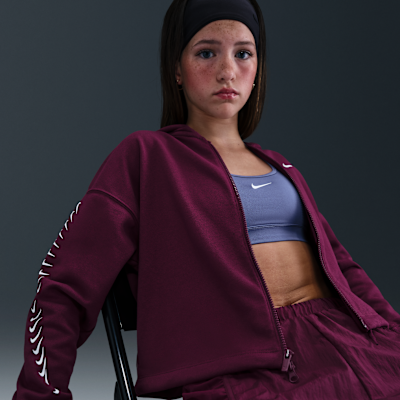 Nike Sportswear Dri-FIT fleecehettegenser til jente