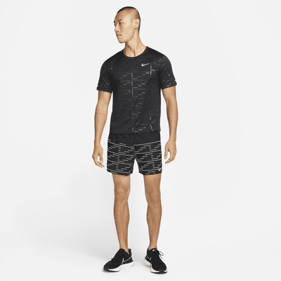 Nike Dri-FIT UV Run Division Miler Men's Embossed Short-Sleeve Running Top