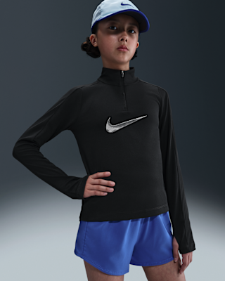 Детские  Nike Pro Big Kids' (Girls') Dri-FIT 1/4-Zip Top