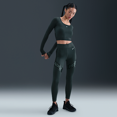 ナイキ プロ ウィメンズ Dri-FIT クロップド ロングスリーブ トップ