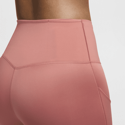 Leggings de tiro alto de 7/8 de sujeción firme con bolsillos para mujer Nike Go