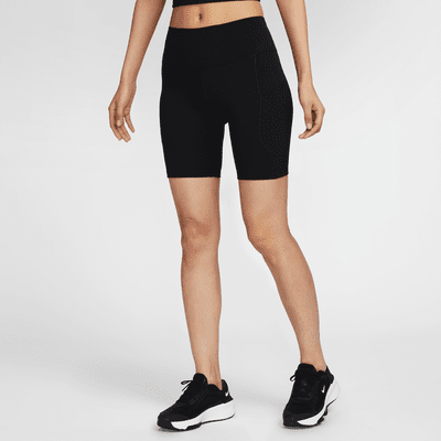 Nike One 女款高腰附口袋 8" 單車短褲