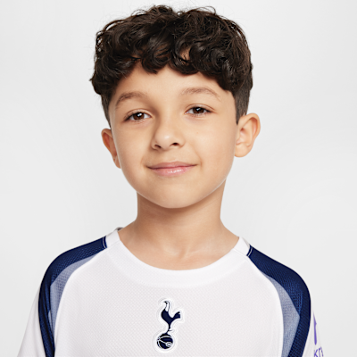 Tottenham Hotspur 2025/26 Stadium Home Little Kids' Nike Soccer Replica 3-Piece Kit