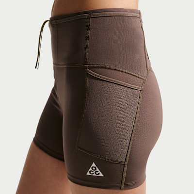 Shorts de trail running de 10 cm de tiro alto Dri-FIT para mujer Nike ACG