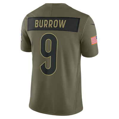 Joe Burrow Cincinnati Bengals Salute to Service Men's Nike Dri-FIT NFL Limited Jersey
