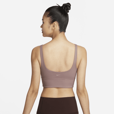 Nike Zenvy Rib Women's Light-Support Padded Longline Sports Bra