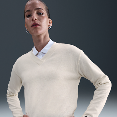 Nike Women's V-Neck Long-Sleeve Golf Top