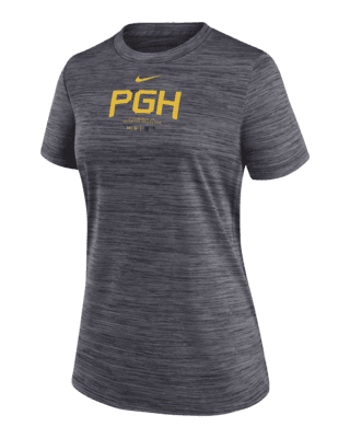 Женская футболка Pittsburgh Pirates Authentic Collection City Connect Practice Velocity Nike Dri-FIT MLB