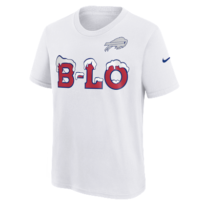 Playera Nike de la NFL para niños talla grande Buffalo Bills Rivalry