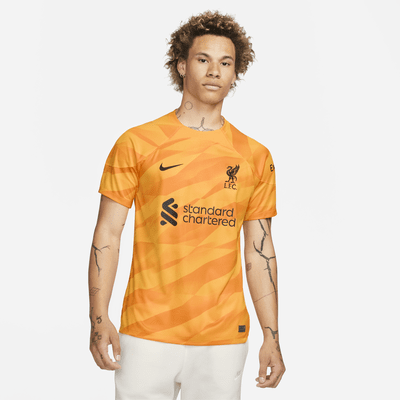 Jersey de fútbol de manga corta Nike Dri-FIT Liverpool FC de portero 2023/24 Stadium para hombre