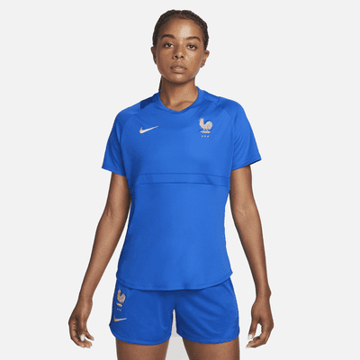 Haut de football à manches courtes Nike FFF Academy Pro pour Femme. Nike FR