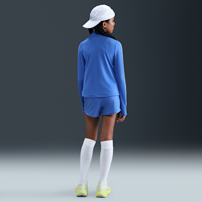 Nike Dri-FIT meisjestop met lange mouwen en korte rits