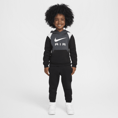 Conjunto de sudadera sin cierre y pants de tejido Fleece tamaño infantil Nike Air