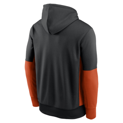 Men's Nike Black Cincinnati Bengals Sideline Performance Long Sleeve Hoodie T-Shirt