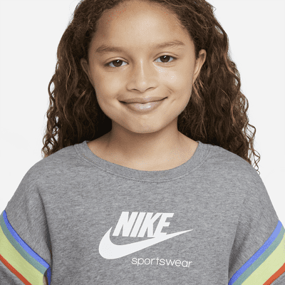 Vestido de manga corta para niña talla grande Nike Sportswear Heritage