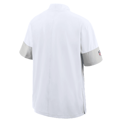 Chamarra de manga corta Nike de la NFL con gorro y medio cierre para hombre Buffalo Bills Sideline Coach