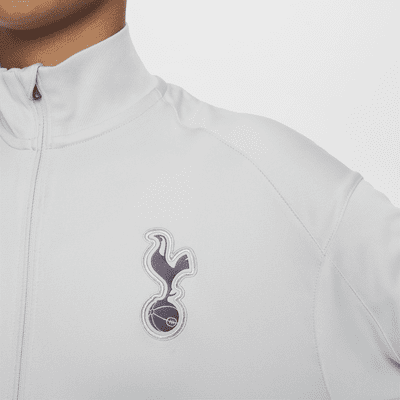 Maskinstrikket Tottenham Hotspur Strike Nike Dri-FIT-fodboldtracksuit til større børn